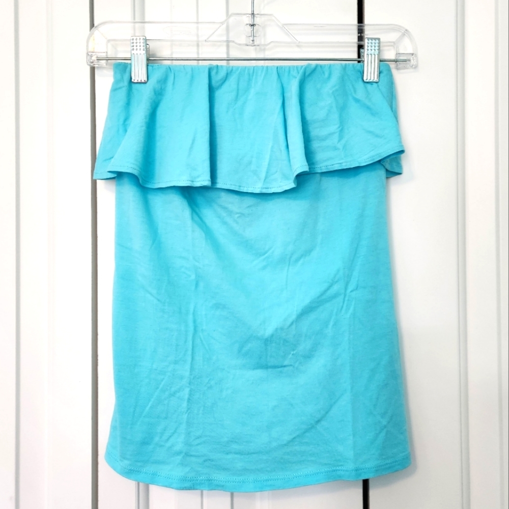 Lilly Pulitzer Sleeveless Aqua 100% Pima Cotton Top Size XS